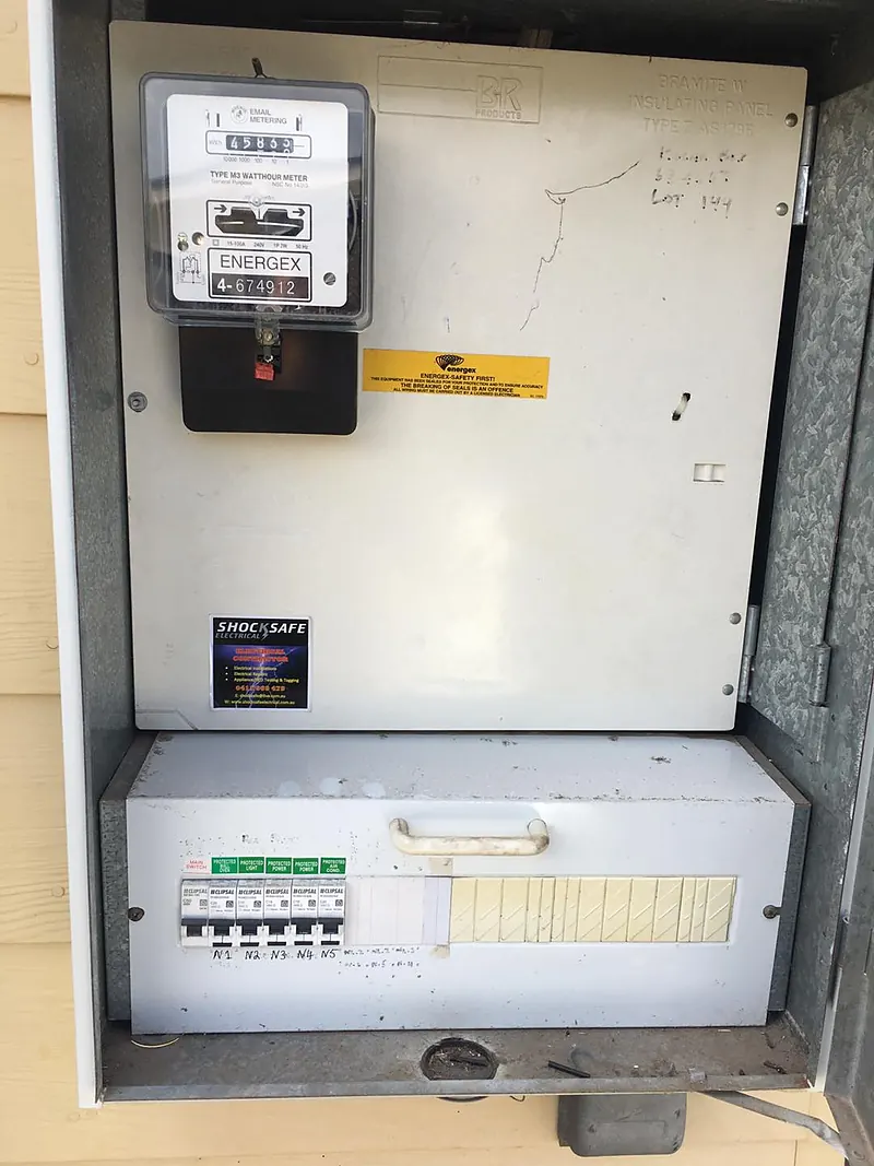 Outdoor meter box with new safety switches